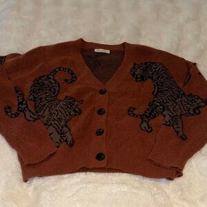 Doe and Rae Tiger Cardigan